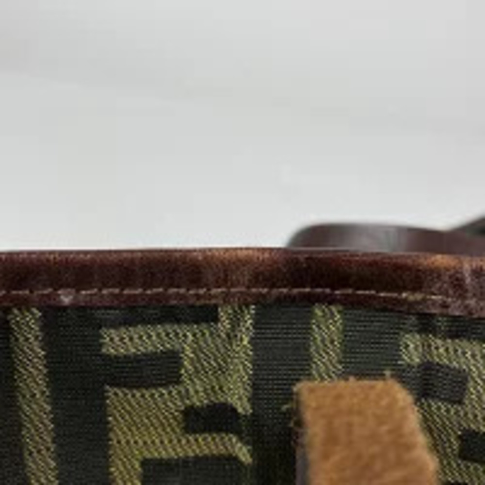 Fendi handbag tote canvas bag Zucca brown